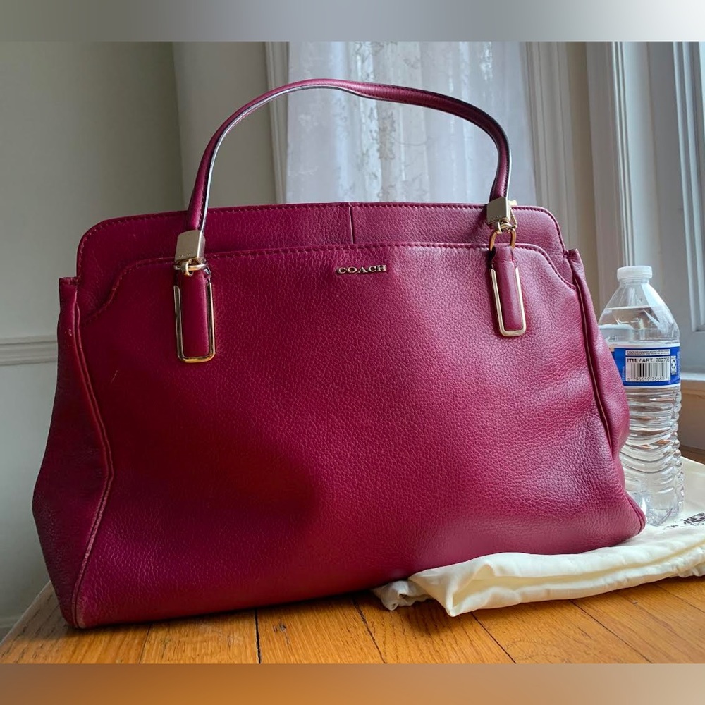 Coach pink leather bag 25161